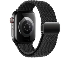 Apyrankė Apple Watch 4 / 5 / 6 / 7 / 8 / 9 / SE / Ultra 1 / 2 (42 / 44 / 45 / 49 mm) Tech-Protect Nylonmag juodos spalvos