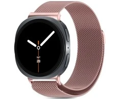 „Tech-Protect“ laikrodžio dirželis „MilaneseBand“ „Samsung Galaxy Watch8/8 Classic“ 40/44/46 mm, rožinio aukso spalvos