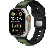 „Tech-Protect“ laikrodžio dirželis „IconBand Line Apple Watch 44/45/46/49 mm“, juodas/žalias