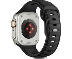 „Tech-Protect“ laikrodžio dirželis „IconBand Line Apple Watch 44/45/46/49 mm“, juodas