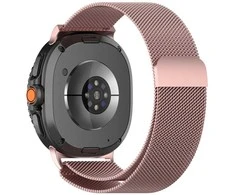 „Tech-Protect“ laikrodžio dirželis „MilaneseBand“ „Samsung Galaxy Watch8/8 Classic“ 40/44/46 mm, rožinio aukso spalvos