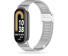 Tech-Protect laikrodžio apyrankė MilaneseBand Xiaomi Smart Band 8, sidabrinė