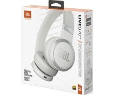 JBL Live 670NC belaidės ausinės, Baltos