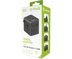 Kilimėlis D-Fruit travel adapter DF177