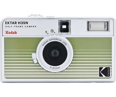 KODAK EKTAR H35N CAMERA STRIPED Žalias