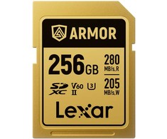 Lexar memory card SDXC 256GB Armor Gold UHS-II U3
