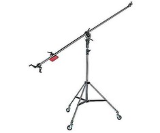Manfrotto Super Boom + Statyv 008 170 cm Boom Arm 5kg Apkrovos Talpa Juodas