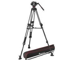 Trikojis stovas - Manfrotto 645 Alu Fast Twin 504X skysčio galva aliuminio