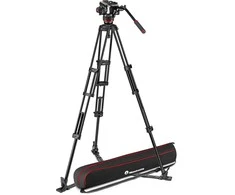 Daliniai - Manfrotto Rinkinys Twin Alu + galva 504X Stovo Sistema