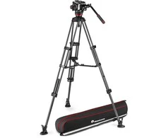 Dalys - Manfrotto Rinkinys Twin Carbon 504X Anglies Pluošto Šakė ir Galva
