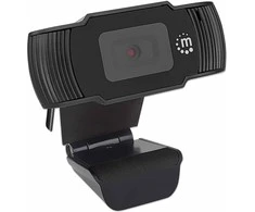 Intracom MANHATTAN 1080p USB internetinė kamera Dviejų megapikselių 1080p Full HD USB-A kištukas Integruotas mikrofonas Reguliuojamas spaustuko pagrindas 30 kadrų per sekundę Juodas