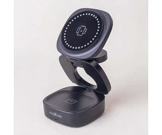 „Maxlife“ belaidis įkroviklis MXWC-06 15W 3in1, juodas