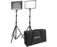 Nanlite lumipad 25 led 2 šviesos rinkinys su stovu ir maišeliu