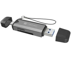 „Natec“ atminties kortelių skaitytuvas „Scarab 3“ USB-A/USB-C