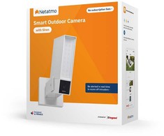 Netatmo security camera Smart Outdoor Camera With Siren, baltas