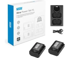 Dviejų kanalų įkroviklio rinkinys ir dvi NP-FZ100 baterijos Newell DL-USB-C, skirtos Sony