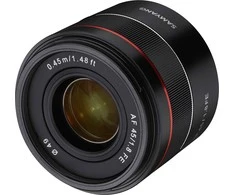 Samyang AF 45mm f/1.8 FE objektyvas, skirtas Sony