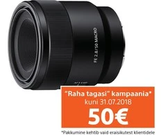 Sony | SEL-50M28 FE objektyvas 50mm F2.8 makrokomandas | Sony