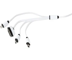 Omega kabelis USB - microUSB/miniUSB/Lightning/Apple 30 kontaktų 4in1 (OUCK4WB) | Omega
