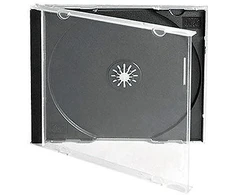 Omega CD case Jewel, juodas
