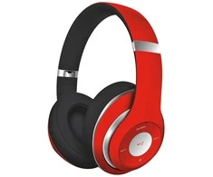 Belaidės Ausinės su FM Radijo Imtuvu Omega Freestyle FH0916, raudonos