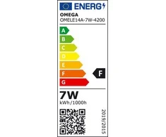 Omega LED lemputė Comfort E14, 7W, 4200K