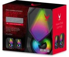 Kompiuterio kolonėlės Omega garsiakalbiai Varr Flash 2.0 VGSFB, juodi