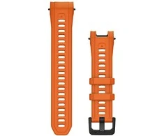 Kepurė „Garmin“ 22 mm laikrodžių apyrankės (Instinct 3–45 mm), „Ember“ oranžinės silikoninės
