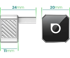 Wireless car adapter OTTOCAST Mini Cube T3 sidabrinis
