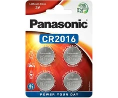 Baterija - Panasonic CR2016 3V Ličio Monetos Elementas 4 Vnt.