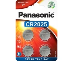 Panasonic Batteries Panasonic elementai CR2025/4B