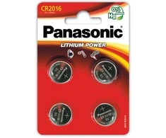 Baterija - Panasonic CR2016 3V Ličio Monetos Elementas 4 Vnt.