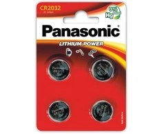 Panasonic Batteries PANASONIC Baterija CR 2032EP/2B/4vnt..