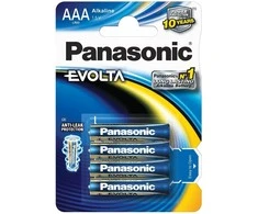 Panasonic Evolta AAA LR03 Baterijos Alkaline Elementai 4vnt