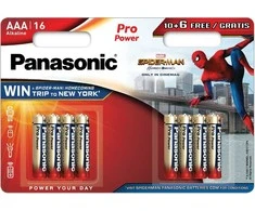 Panasonic Batteries Panasonic Pro Power baterija LR03PPG/16B 10+6vnt