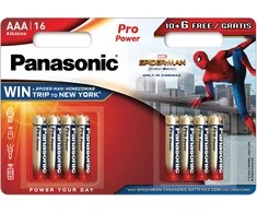 Panasonic Batteries Panasonic Pro Power baterija LR03PPG/16B 10+6vnt