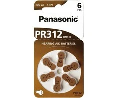 Panasonic Batteries Panasonic klausos aparato baterija PR312L/6DC