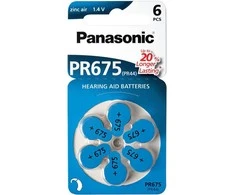 Panasonic Batteries Panasonic klausos aparato baterija PR675LH/6DC