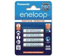 „Panasonic“ | Įkraunamos baterijos | ENELOOP BK-4MCDE/4BE | AAA | 800 mAh | 4 vnt.