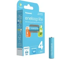 Panasonic Batteries Panasonic eneloop įkraunama baterija Lite AAA 4BP