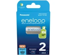„Panasonic“ | Įkraunamos baterijos | ENELOOP BK-4MCDE/2BE | AAA | 800 mAh | 2 vnt.