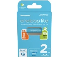 Panasonic Eneloop Lite 550mAh AAA akumuliatorius, 2 vnt.