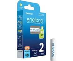 Panasonic Batteries Panasonic eneloop įkraunama baterija AAA 800 2BP