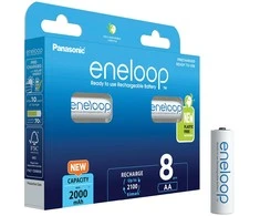 Panasonic Batteries Panasonic eneloop įkraunama baterija AA 2000 8BP