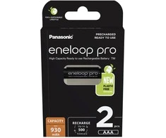 <p>1x2 Panasonic Eneloop Pro Micro 930mAh AAA Ni-MH BK-4HCDE/2BE baterijos</p>