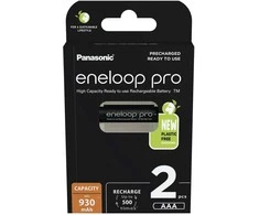 <p>1x2 Panasonic Eneloop Pro Micro 930mAh AAA Ni-MH BK-4HCDE/2BE baterijos</p>