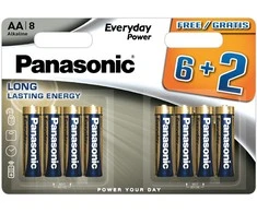 Panasonic Batteries Panasonic baterijos „Panasonic Everyday Power“ baterija LR6EPS/8B (6+2)