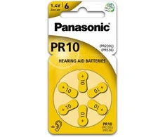 Panasonic Batteries Panasonic klausos aparato baterija PR10L/6DC