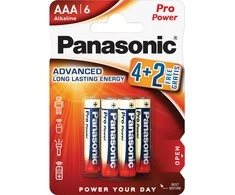 Elementai Panasonic (AAA) 6 vnt. (Nekraunama)