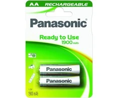 Baterija - Panasonic AA 1900mAh Įkraunama 1.2V 2 Pak.